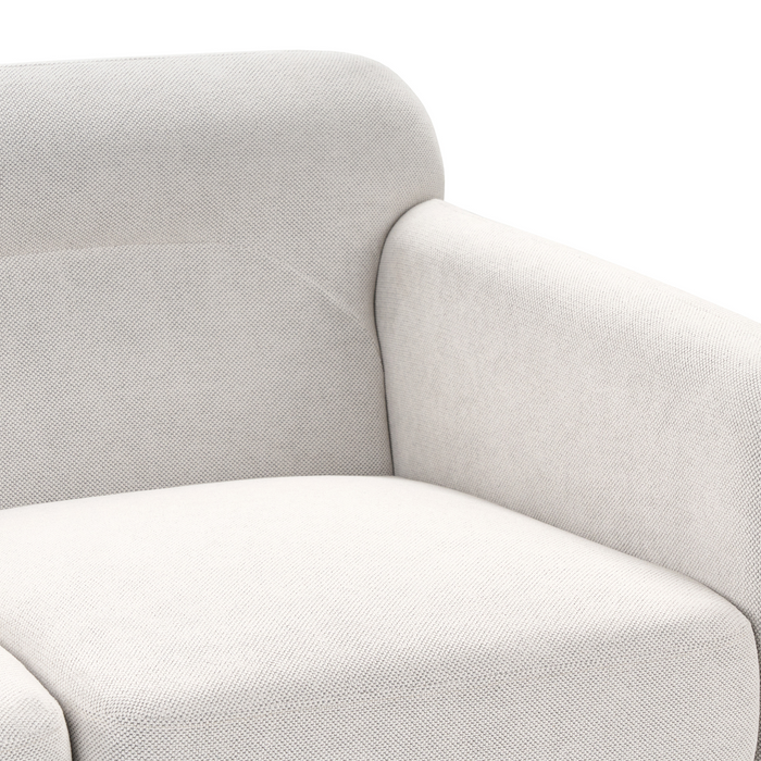 Beliani - LILAND - Tweezitsbank - Gebroken wit - Polyester