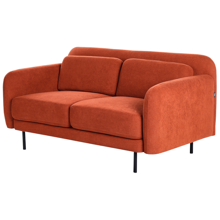 Beliani - LILAND - Tweezitsbank - Oranje - Polyester