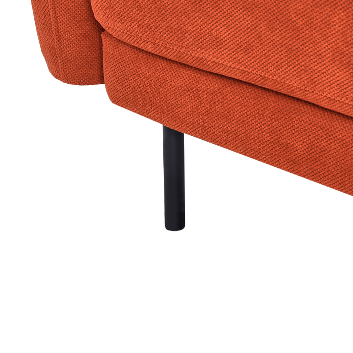 Beliani - LILAND - Tweezitsbank - Oranje - Polyester