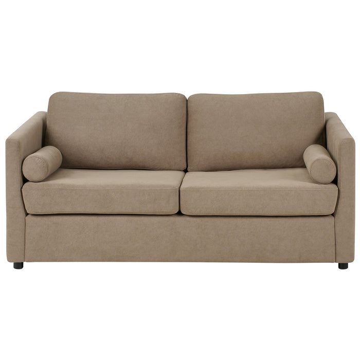 Beliani - INKOO - Slaapbank 2-zits - Bruin - Stof