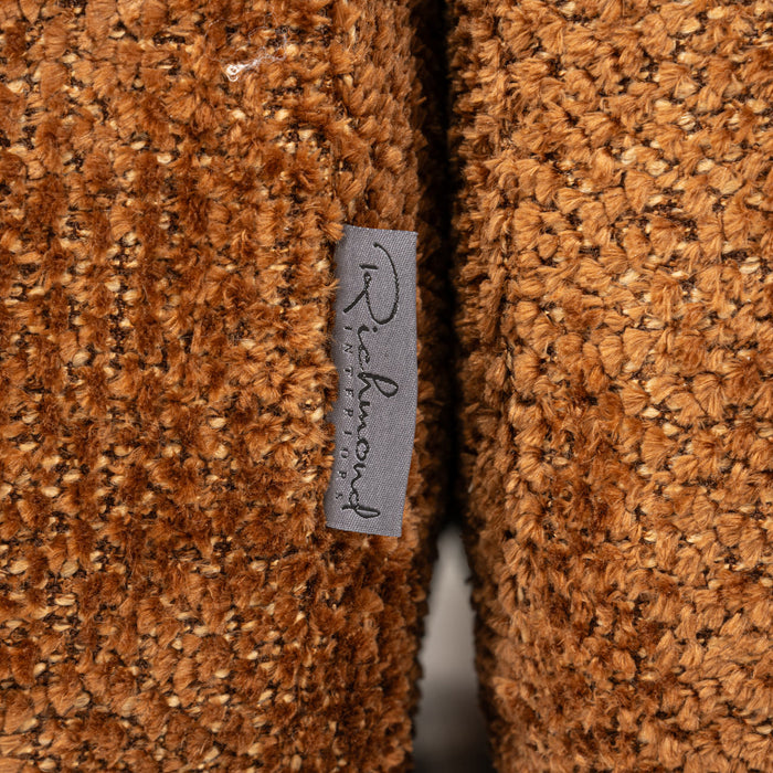 Richmond Interiors Cube 3-Zits Bank+Chaise Longue Links Lovely Kaneel