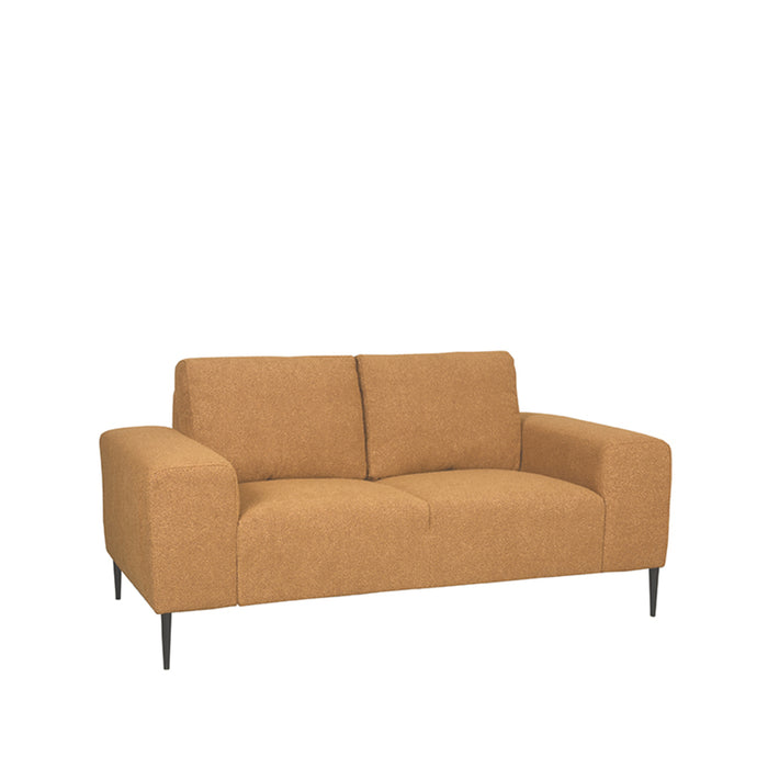 LABEL51 - Bank Ferraro 2-Zits - Oker Boucle - Zwart Metaal