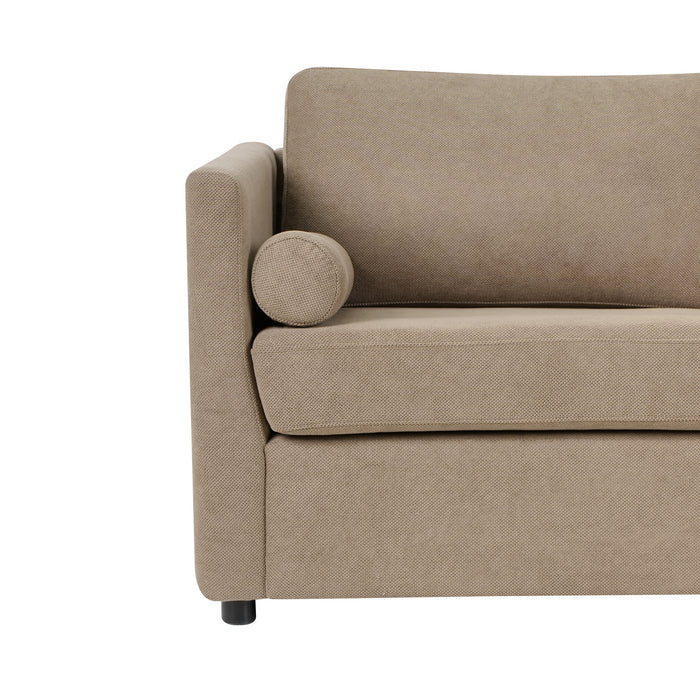 Beliani - INKOO - Slaapbank 2-zits - Bruin - Stof