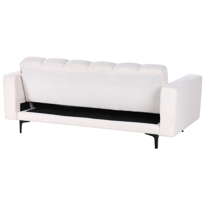 Beliani - ALNES - Slaapbank - Wit - Polyester