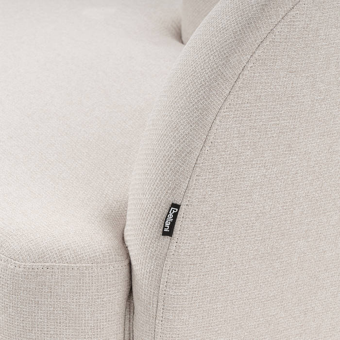 Beliani-TANLAY-Chaise longue-Lichtbeige-Linkszijdig-Polyester