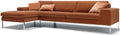 Sits Justus 3-Zits Bank + Chaise Longue Rechts|Links Oranje
