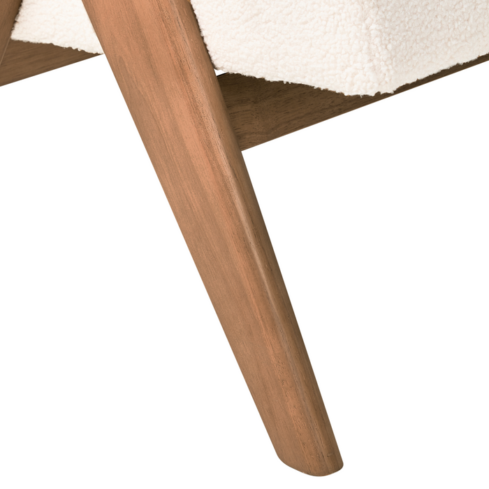 Beliani - TAMRE - Tweezitsbank - Gebroken wit|Donkerbruin - Bouclé