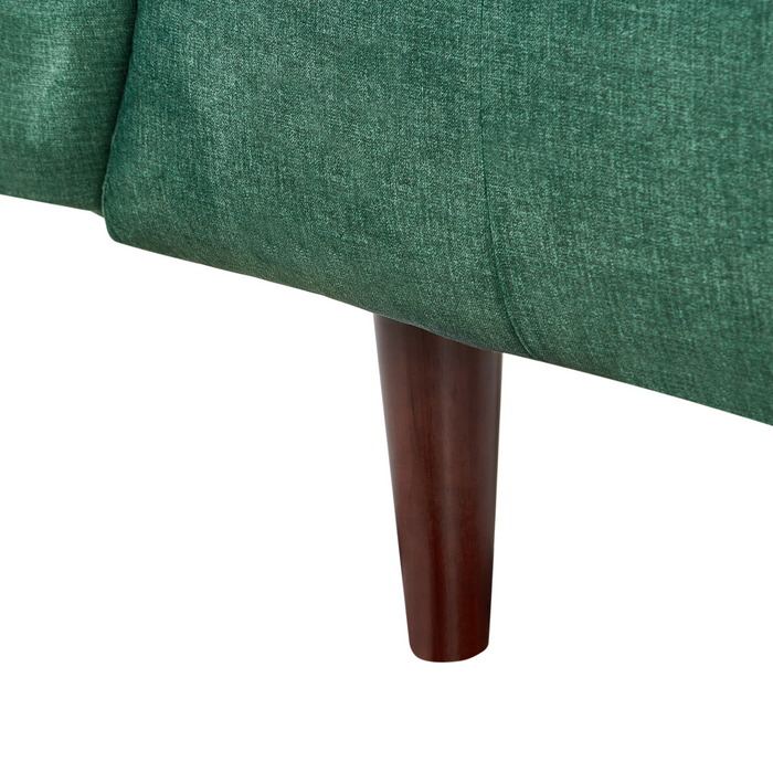 Beliani - BYSKE - Driezitsbank - Groen - Polyester