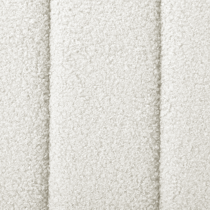 Beliani-LUNAN-Tweepersoonsbed-Gebroken wit-140 x 200 cm-Bouclé