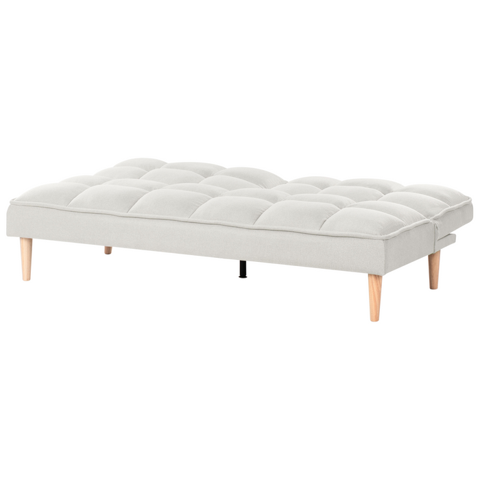 Beliani - SILJAN - Slaapbank 3-zits - Gebroken wit - Polyester