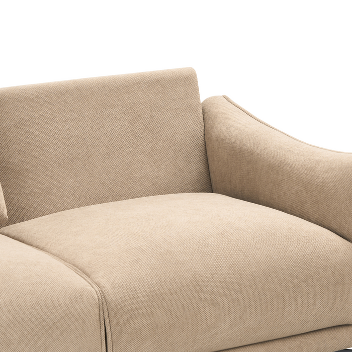 Beliani - NAPPA - Tweezitsbank - Lichtbruin - Polyester