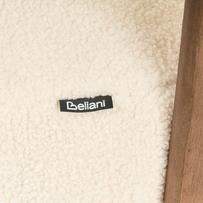 Beliani - ILBRO - Tweezitsbank - Gebroken wit|Donkerbruin - Bouclé