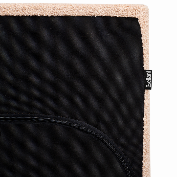 Beliani - ALBI - Tweepersoonsbed - Grijs - 160 x 200 cm - Polyester