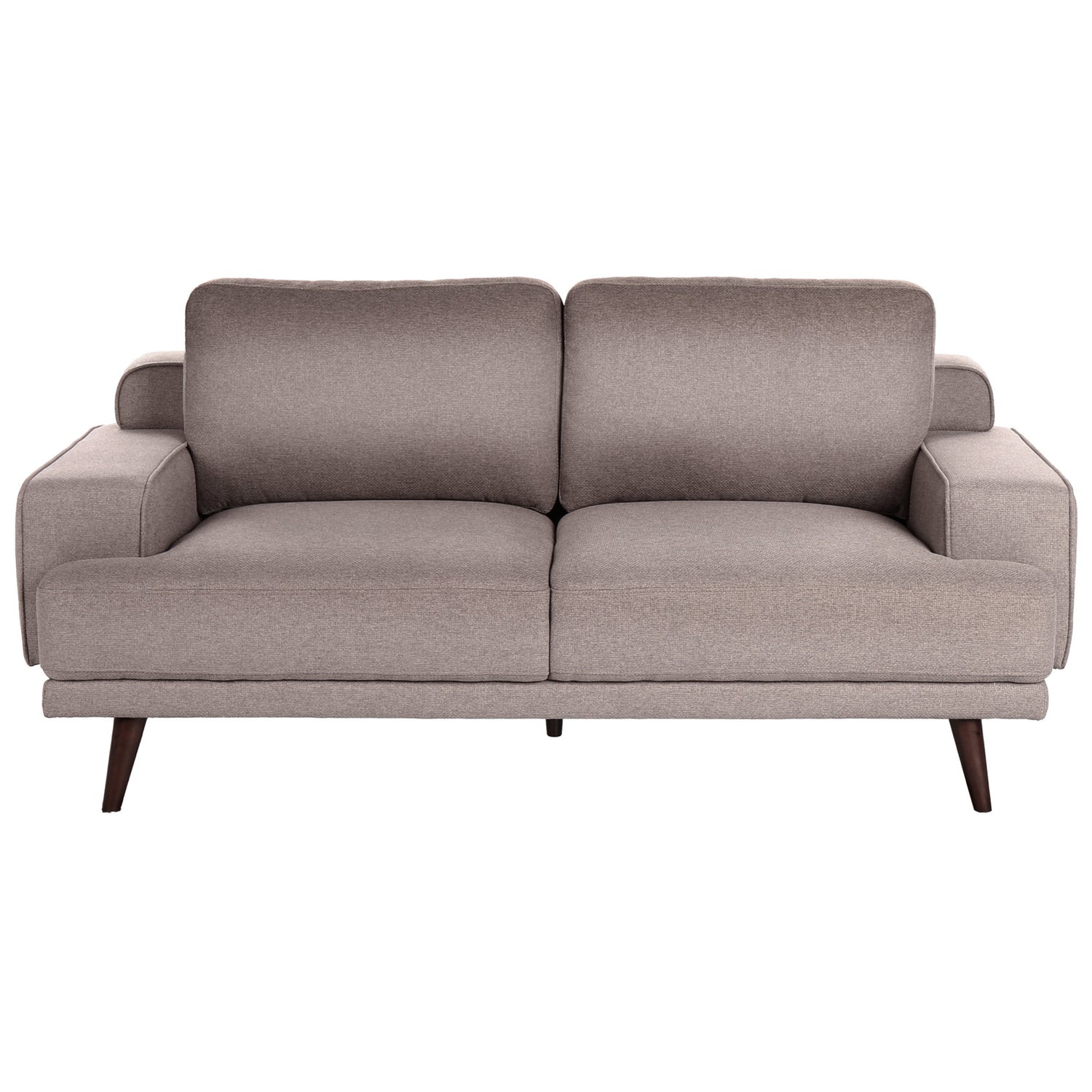 Beliani - DALUM - Tweezitsbank - Bruin - Polyester