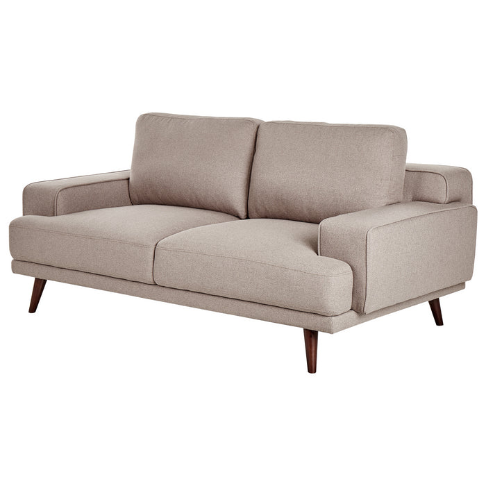 Beliani - DALUM - Tweezitsbank - Bruin - Polyester