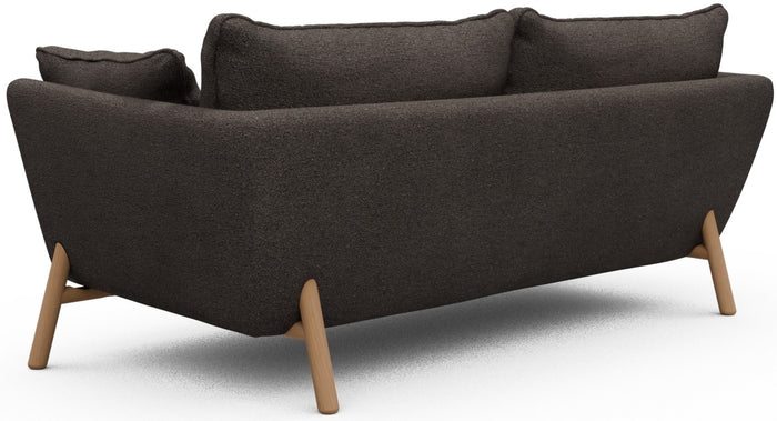 Kragelund Hasle 2-zits Bank Taupe Bouclé | Eiken