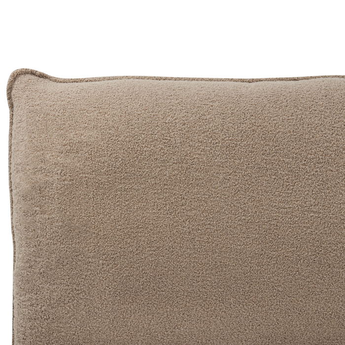 Beliani - VINAY - Tweepersoonsbed - Taupe - 180 x 200 cm - Bouclé