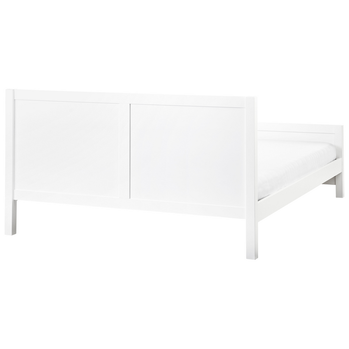 Beliani-CHAMPAGNAT-Tweepersoonsbed-Wit-180 x 200 cm-Rubberhout