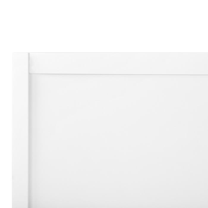 Beliani-CHAMPAGNAT-Tweepersoonsbed-Wit-180 x 200 cm-Rubberhout