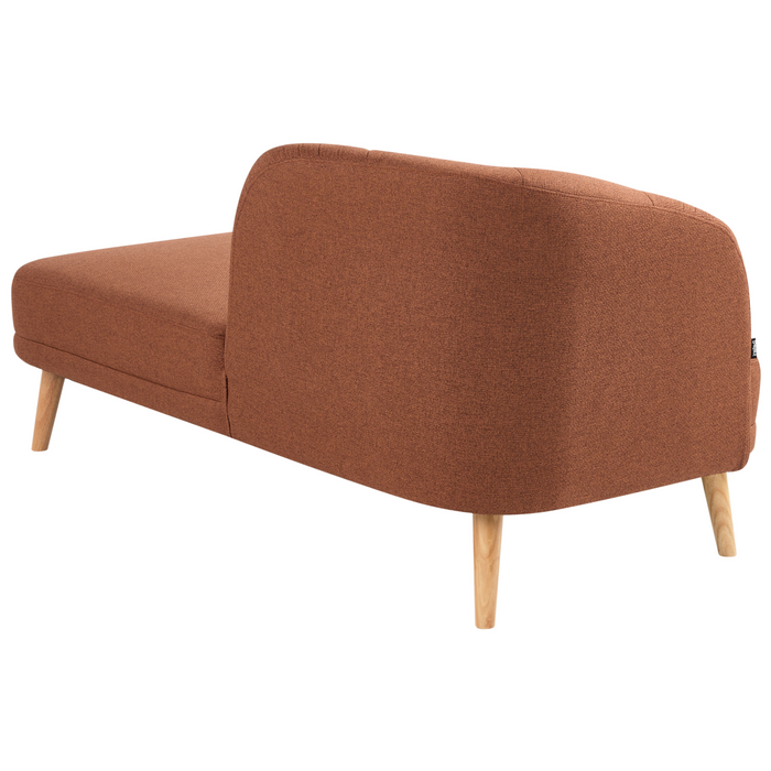 Beliani - TANLAY - Chaise longue - Goudbruin - Linkszijdig - Polyester