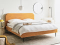 Beliani - FLAYAT - Tweepersoonsbed - Oranje - 180 x 200 cm - Corduroy