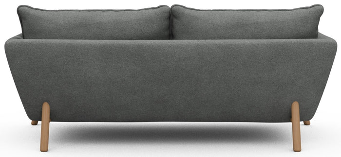 Kragelund Hasle 2-zits Bank Grijs Bouclé | Eiken