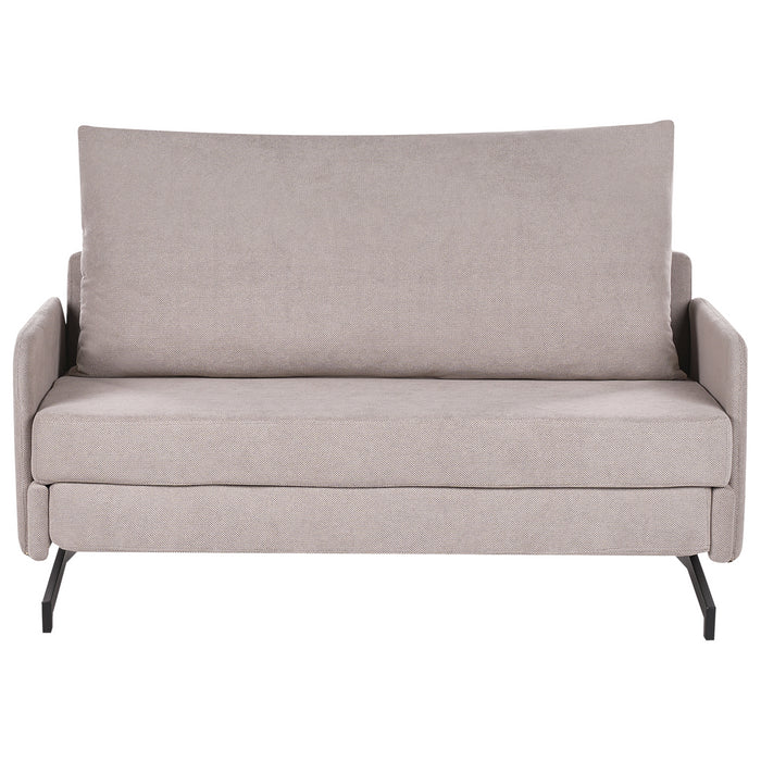 Beliani - BELFAST - Slaapbank - Taupe - Polyester