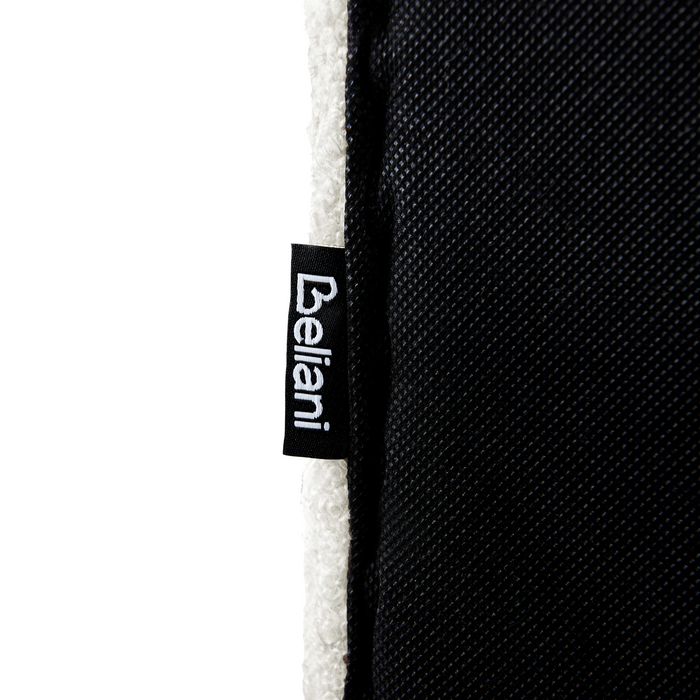 Beliani-LUNAN-Tweepersoonsbed-Gebroken wit-180 x 200 cm-Bouclé