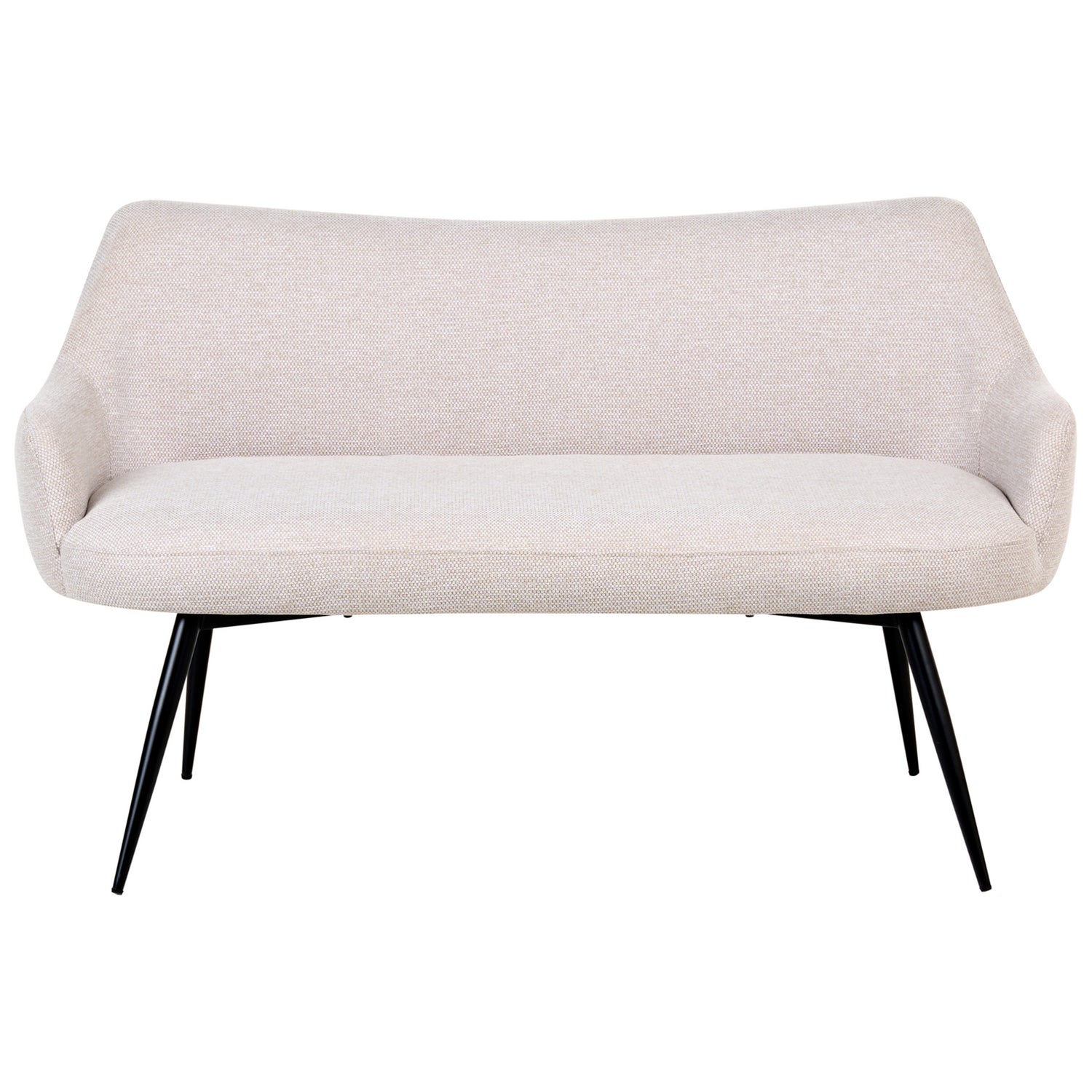 Beliani - ARENDAL - Eetkamerbank - Beige - Polyester