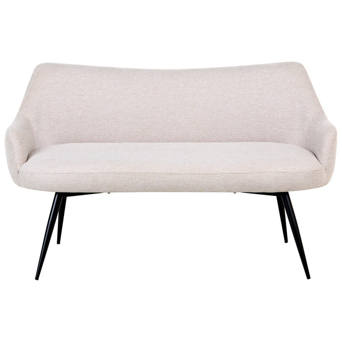 Beliani - ARENDAL - Eetkamerbank - Beige - Polyester