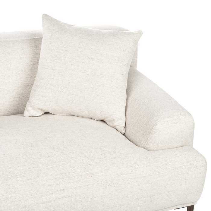 Beliani - MATILA - Driezitsbank - Lichtbeige - Stof