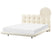 Beliani-SOULISSE-Tweepersoonsbed-Off-white-160 x 200 cm-Bouclé