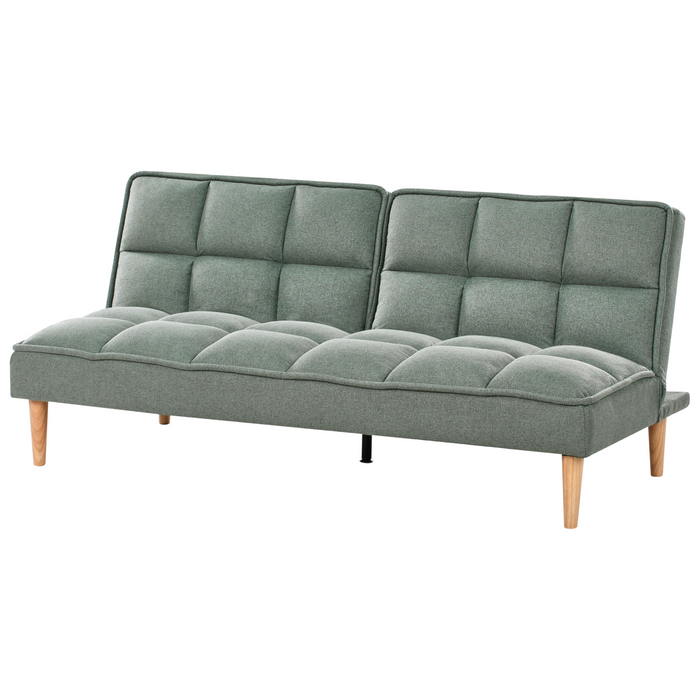 Beliani - SILJAN - Slaapbank 3-zits - Lichtgroen - Polyester