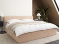 Beliani - ORBEY - Bed met opbergruimte - Beige - 180 x 200 cm - Bouclé