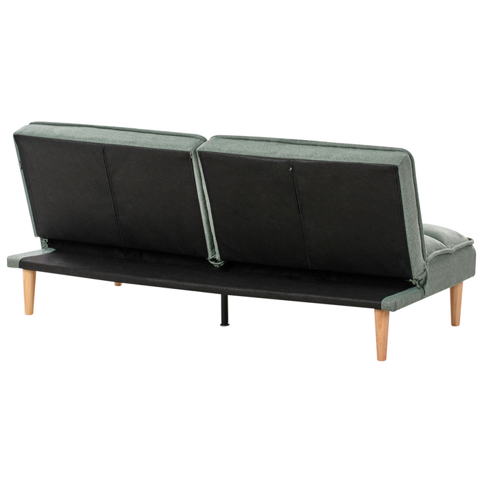 Beliani - SILJAN - Slaapbank 3-zits - Lichtgroen - Polyester