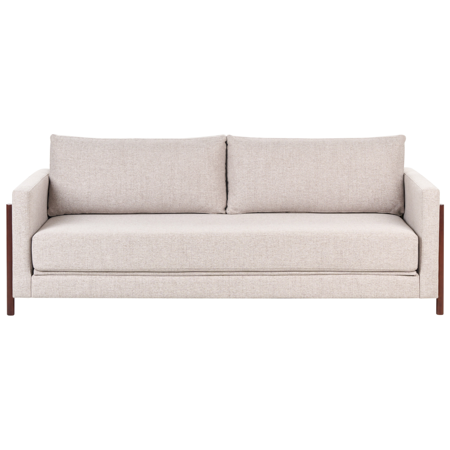 Beliani - ORSA - Slaapbank - Lichtbruin - Polyester