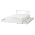 Beliani - OLENDON - Bed met 4 lades - Wit - 140 x 200 cm - Dennenhout