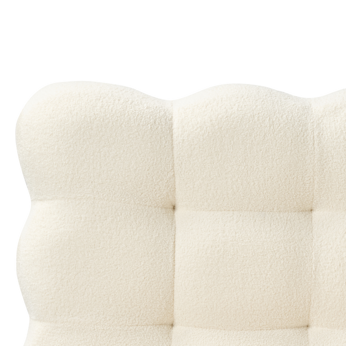 Beliani-SOULISSE-Tweepersoonsbed-Off-white-180 x 200 cm-Bouclé