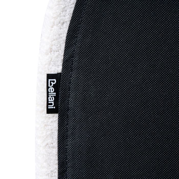 Beliani-VAUCLUSE-Tweepersoonsbed-Gebroken wit-160 x 200 cm-Bouclé