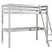 LUCEVI - Pino Mezzanine bed + Ladder + Bureau - Wit - 90x200 cm