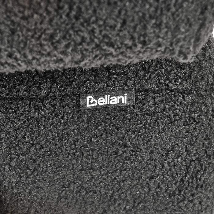 Beliani - TAMRE - Tweezitsbank - Zwart|Donkerbruin - Bouclé