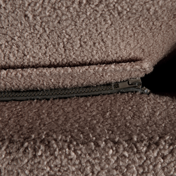 Beliani - MELLE - Tweepersoonsbed - Bruin - 160 x 200 cm - Bouclé