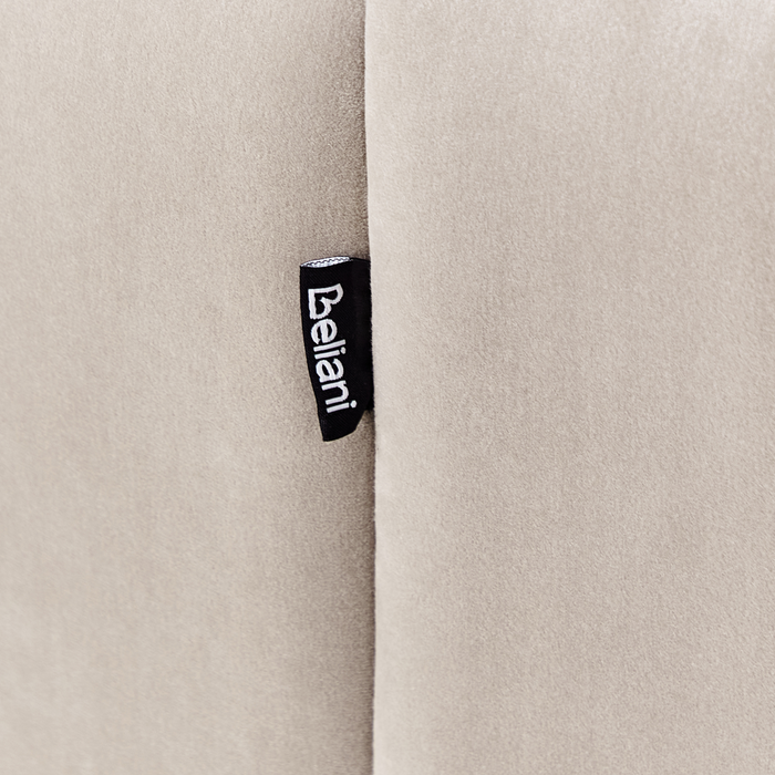 Beliani - MALUNG - Tweezitsbank - Beige - Fluweel