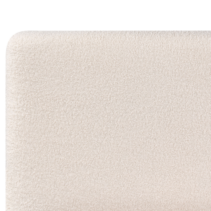 Beliani-BOUSSE-Bed met opbergruimte-Off-white-160 x 200 cm-Bouclé