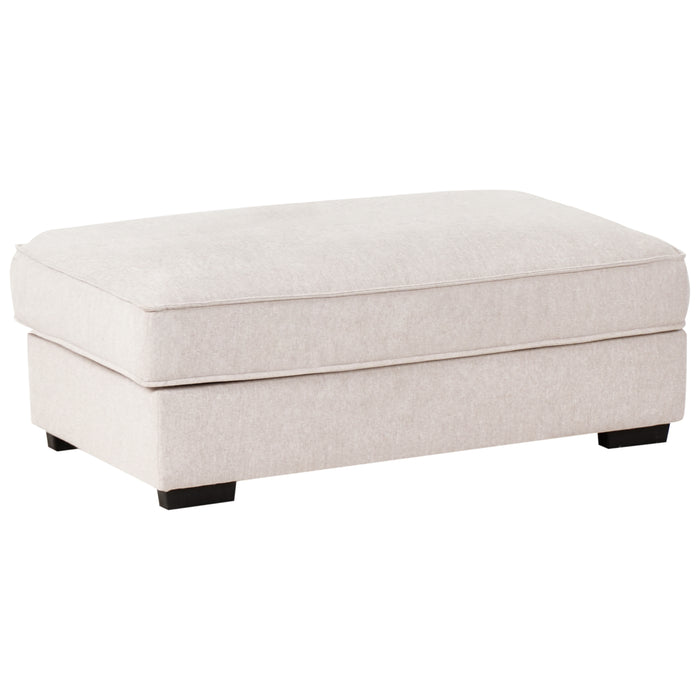 Beliani-RENDERS-Hoekbank met ottomaan-Lichtbeige-Linkszijdig-Polyester