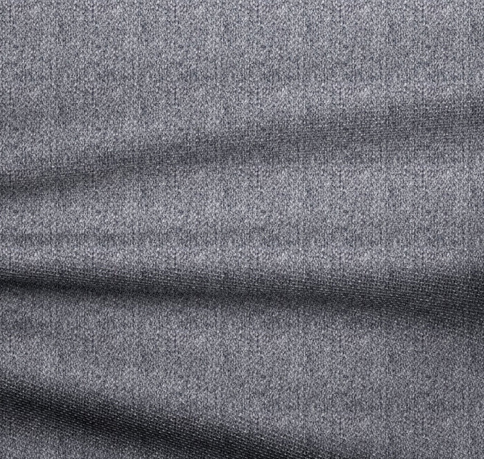 Grote hoekbank links, 5-zits, lichtgrijze geweven stof