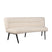 Eetkamerbank Bjorna - Beige - Textiel | Metaal