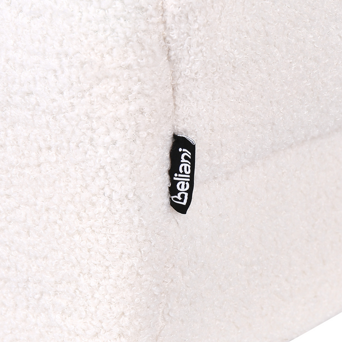 Beliani - ALNES - Hoekbank - Wit - Linkszijdig - Polyester