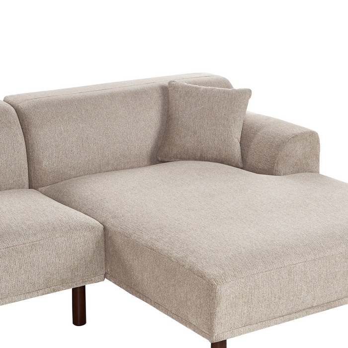 Beliani - HOLT - Hoekbank - Taupe - Linkszijdig - Polyester