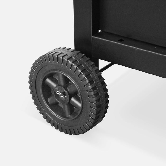 sweeek - Bakplaat op gas, 4 branders, 10kW + trolley